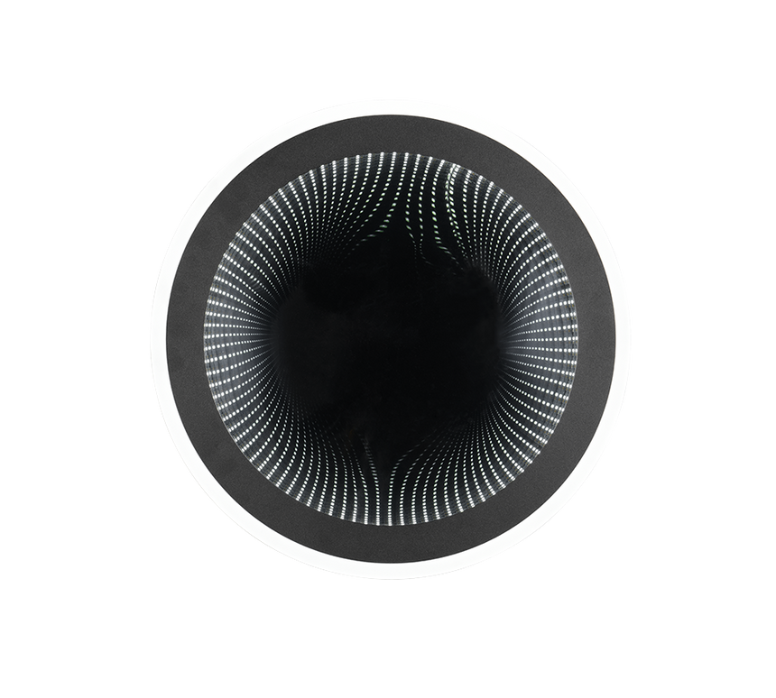 Plafón de techo Trio Glace LED negro mate CCT Ø38cm R67681132