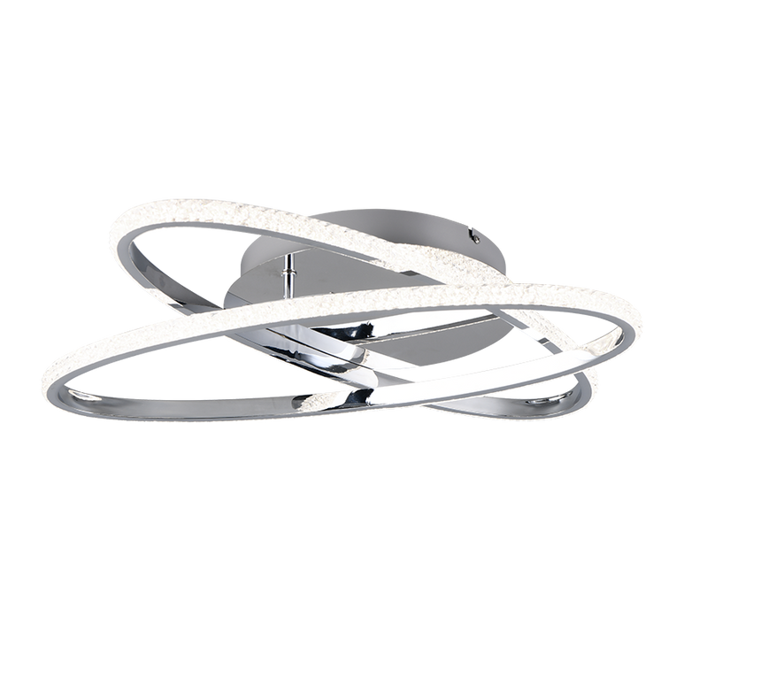 Plafón de techo Trio Lane LED cromo 4000K 58cm R67802106
