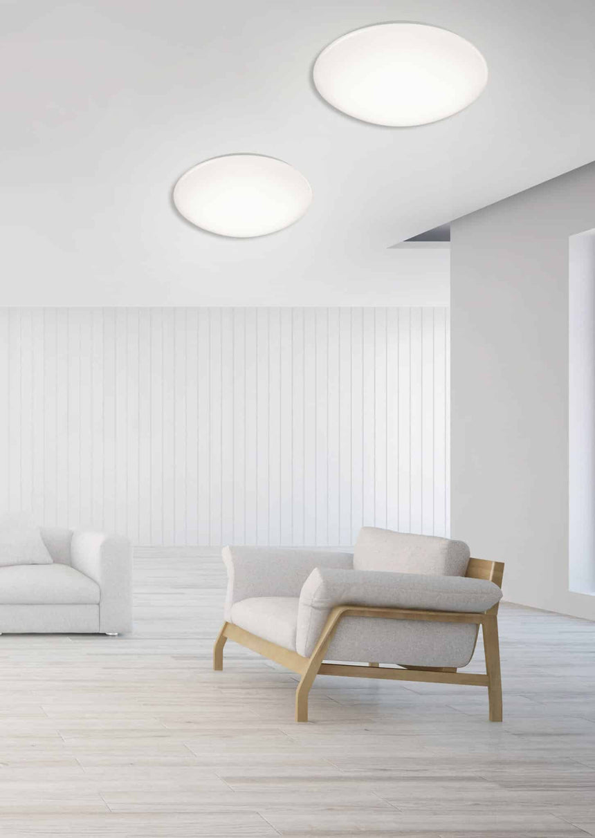 Trio Pollux Plafón LED de plástico blanco R67839101