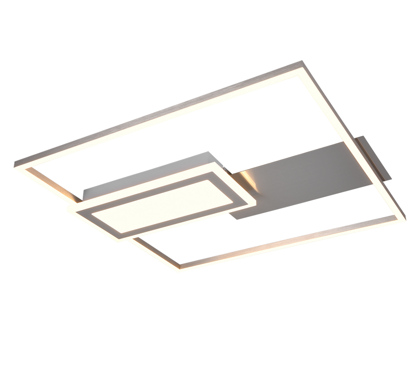 Plafón de techo Spiro Trio níquel LED 32W 67862907