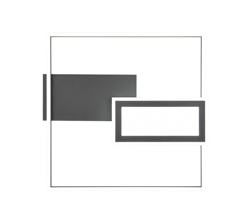 Plafón de techo Spiro Trio negro LED 32W 67862932