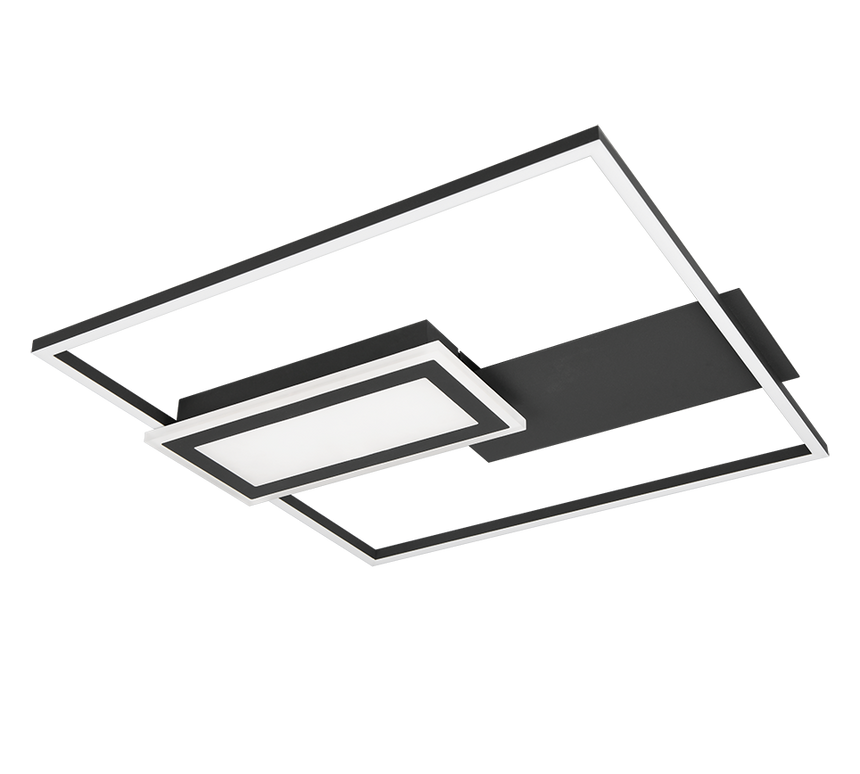 Plafón de techo Spiro Trio negro LED 32W 67862932