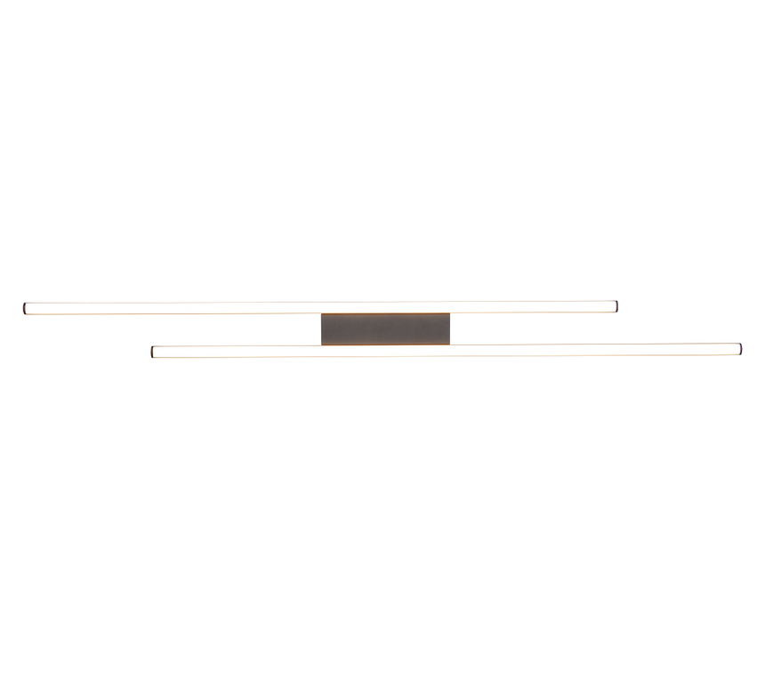 Plafón de techo Trio Odio grande LED negro mate 3000K 110cm R67882132