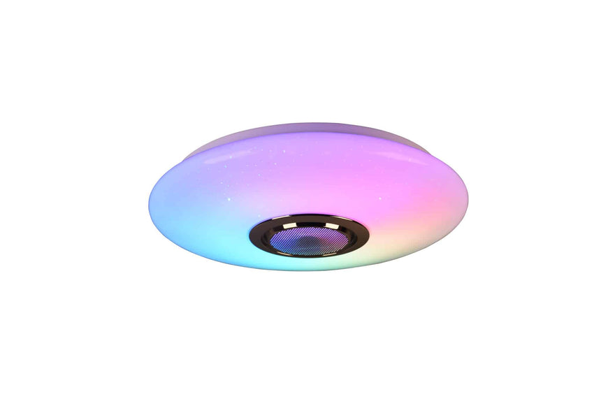 Trio Música Plafón LED de plástico blanco R69031101