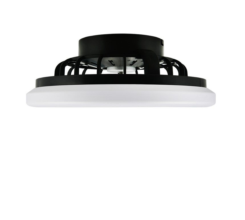 Plafón de techo Trio Rotsund LED negro mate CCT Ø38cm R69222132