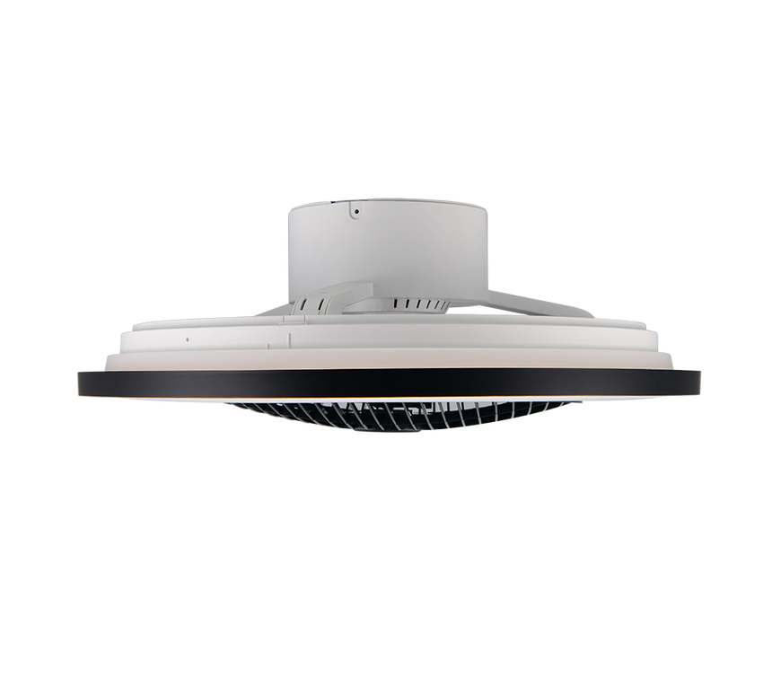 Plafón de techo Trio Varpula LED negro y dorado CCT Ø55cm R69272180