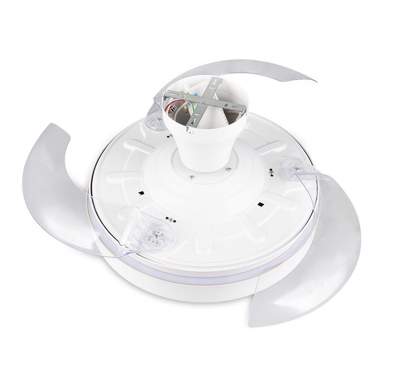 Plafón de techo Trio Vansbro grande LED blanco CCT Ø106cm R69652101