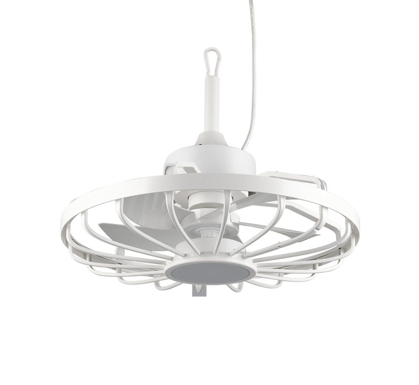Plafón de techo exterior Trio Oslo LED blanco CCT IP44 Ø51cm R69692101