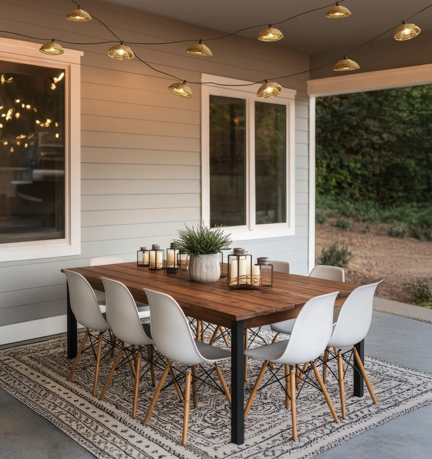 Guirnalda decorativa de exterior Trio Mood LED solar portátil 10 luces negro mate R74761932 - vista 2