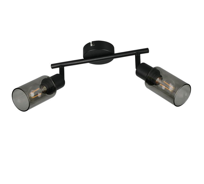 Foco Trio Mars LED negro mate 2700K 25cm R80012032