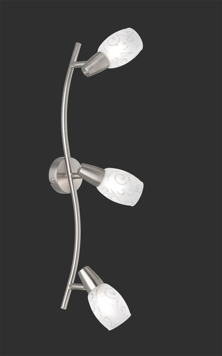 Foco Trio Colmar LED níquel mate 3000K 56cm R80023007