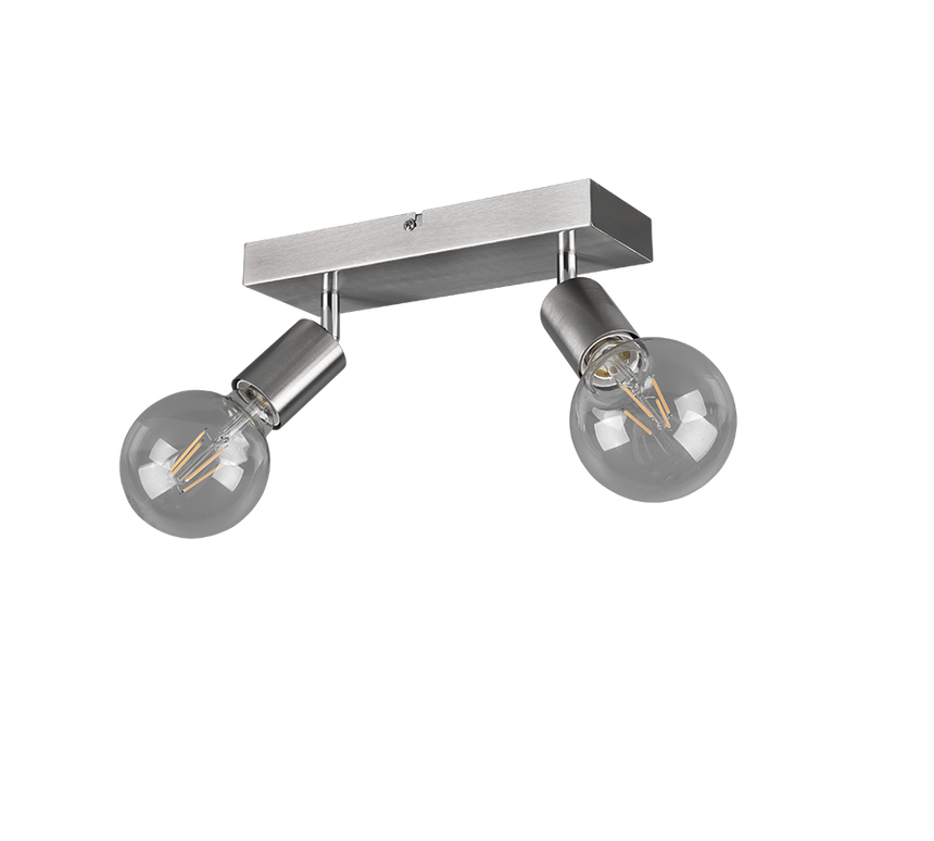 Foco Trio Vannes LED níquel mate 2700K 26cm R80182007
