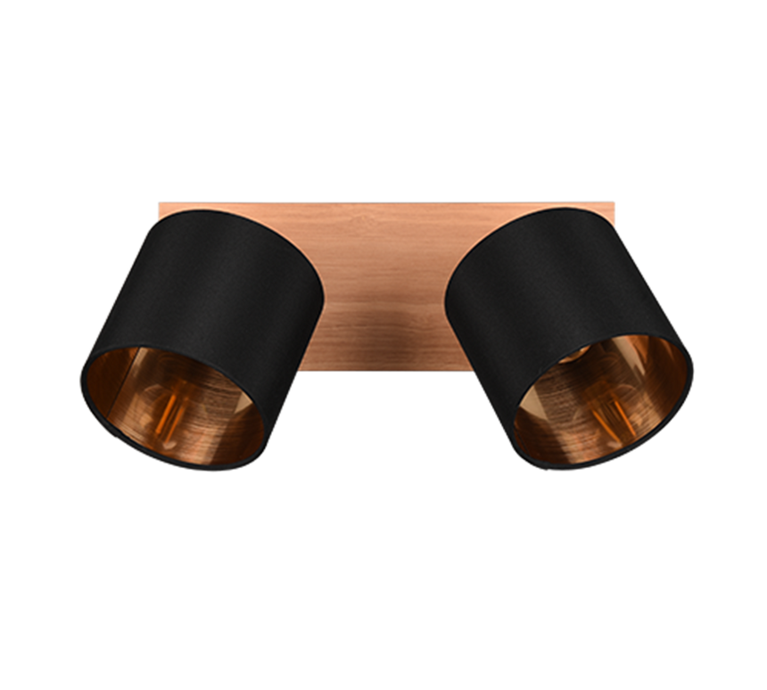 Foco Trio Tommy LED madera 2700K 30cm R81332030