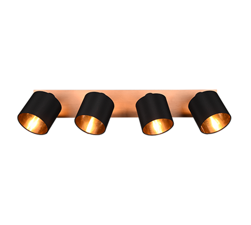 Foco Trio Tommy LED madera 2700K 72cm R81334030