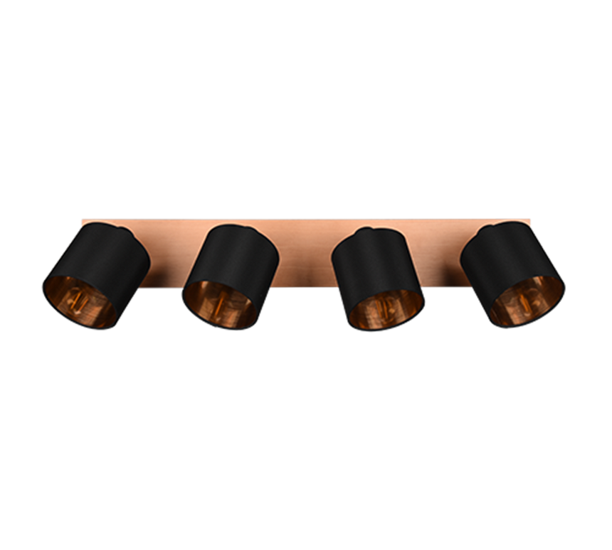 Foco Trio Tommy LED madera 2700K 72cm R81334030