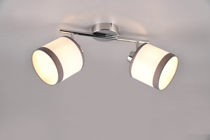 Foco Trio Davos LED cromo 2700K Ø12cm R81552006