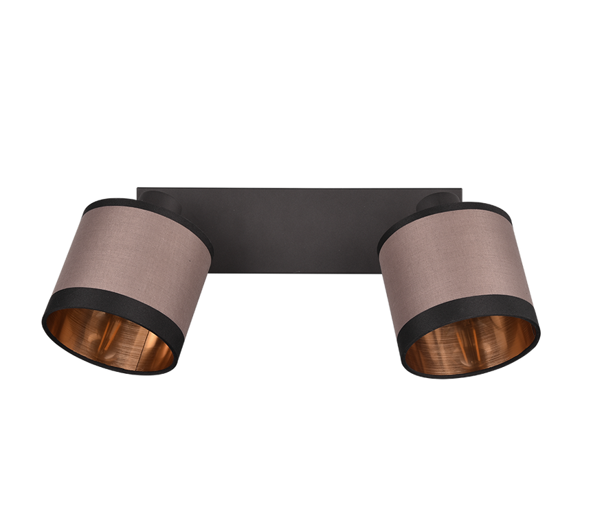 Foco Trio Davos LED negro mate 2700K Ø12cm R81552041