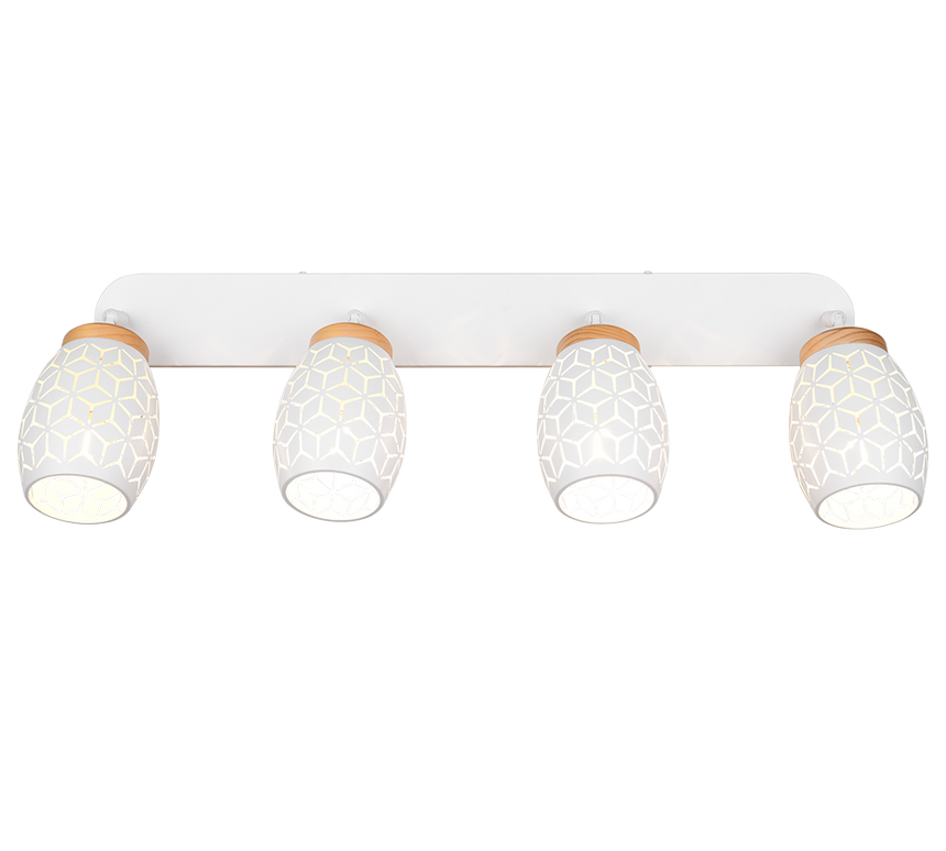 Foco Trio Bidar 4 luces blanco mate 74cm R81574031 - vista 2