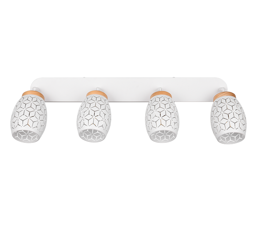 Foco Trio Bidar 4 luces blanco mate 74cm R81574031 - vista 4