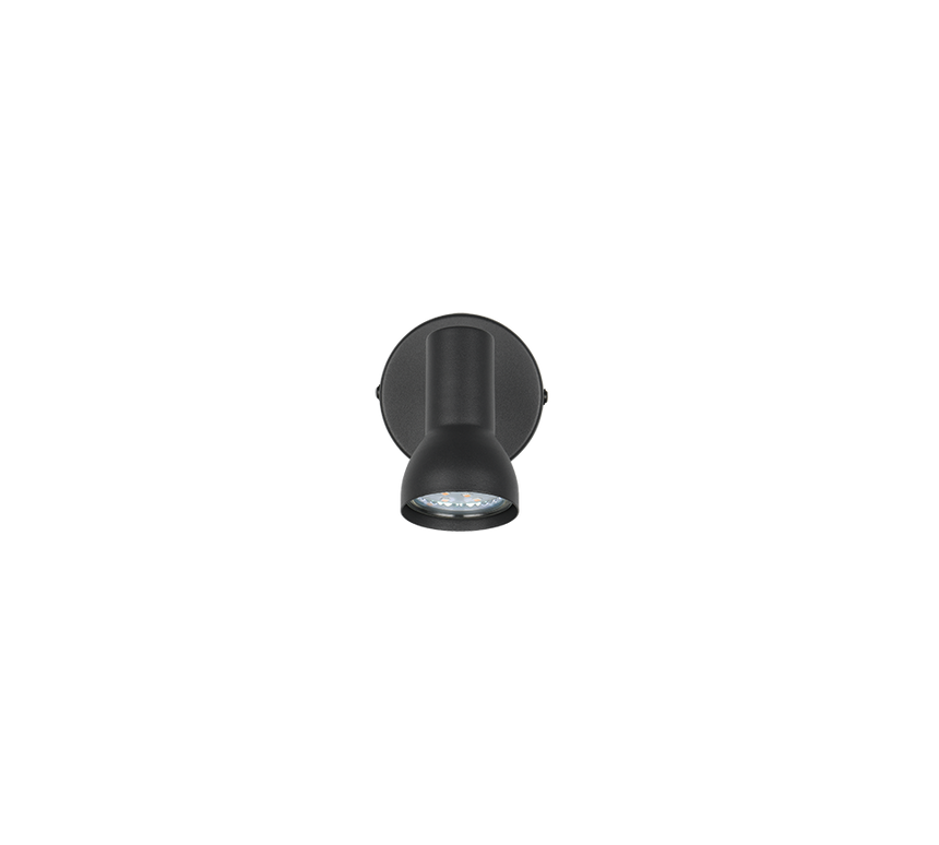 Foco Trio Cantar LED negro mate 3000K Ø8cm R81791032