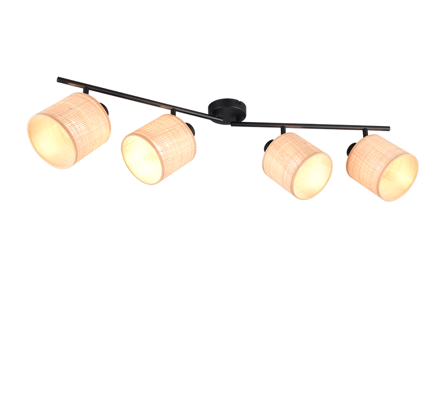 Foco Trio Aimee LED negro mate 2700K 87,5cm R81854036