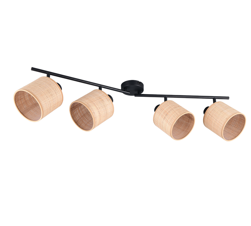 Foco Trio Aimee LED negro mate 2700K 87,5cm R81854036