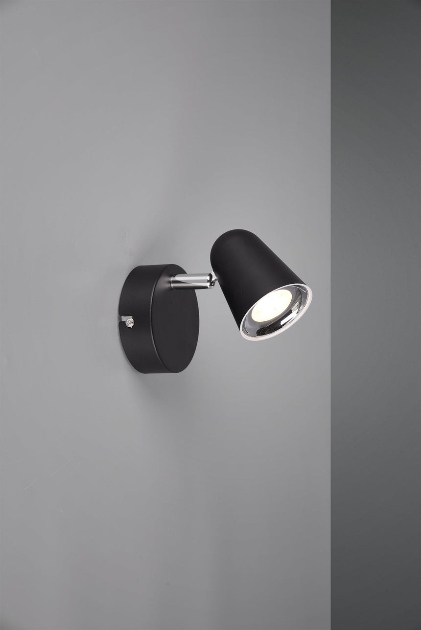 Foco Trio Toulouse LED 3000K 9cm negro mate — ref. R82121132 (1)