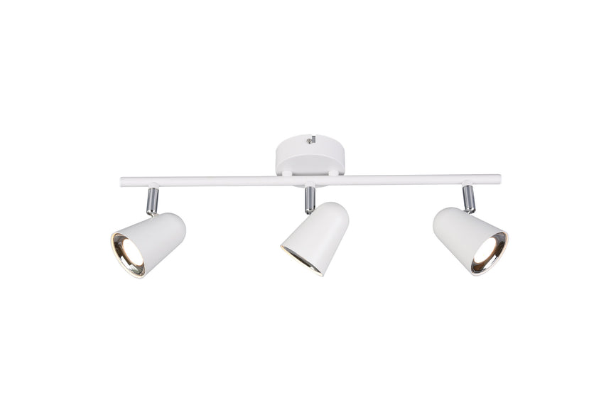 Trio Toulouse Foco LED de plástico estera blanca R82123131