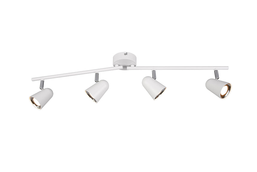 Trio Toulouse Plastic LED spotlight white mat R82124131