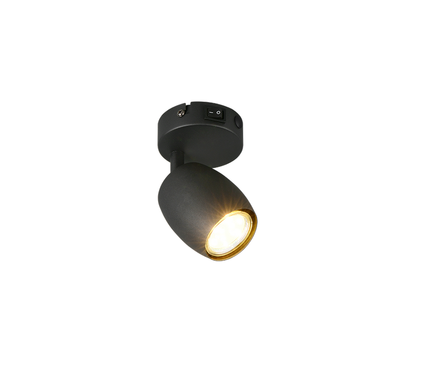 Foco Trio Nancy LED negro mate 3000K Ø7cm R86261732