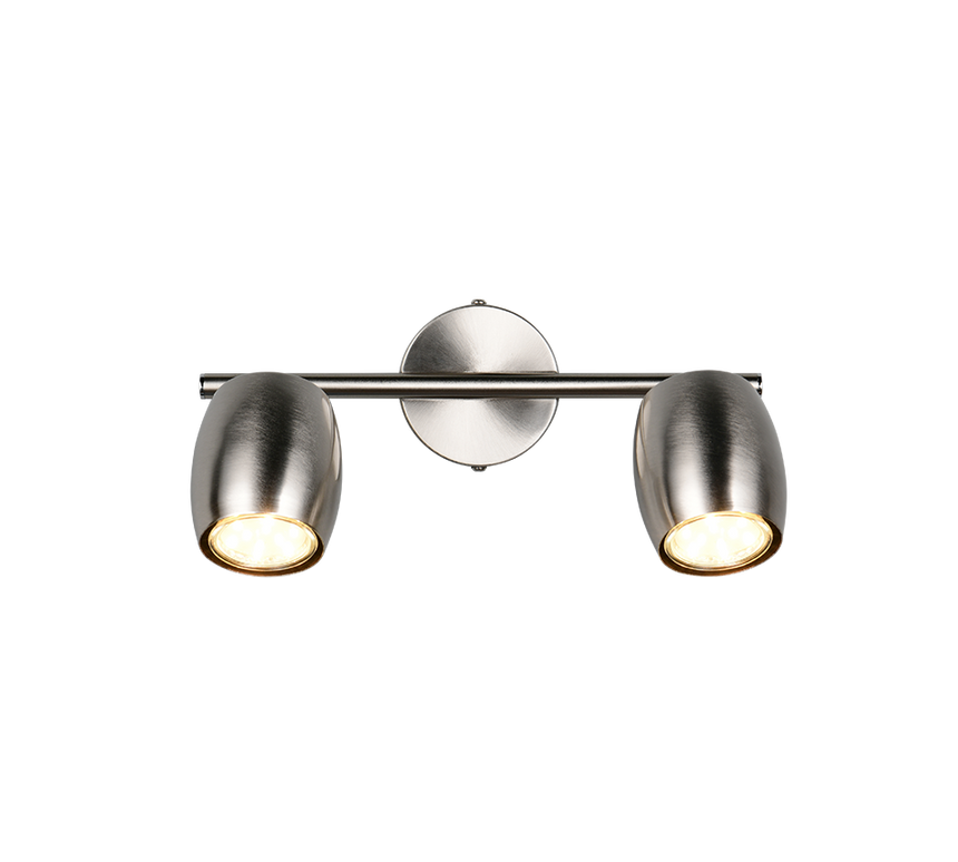 Foco Trio Nancy LED níquel mate 3000K Ø7cm R86262007