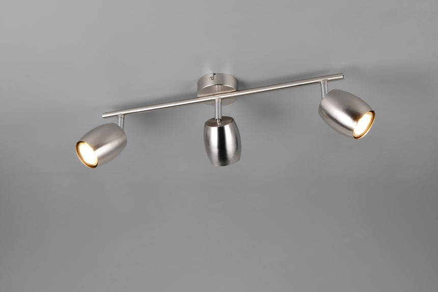 Foco Trio Nancy LED níquel mate 3000K Ø7cm R86263007