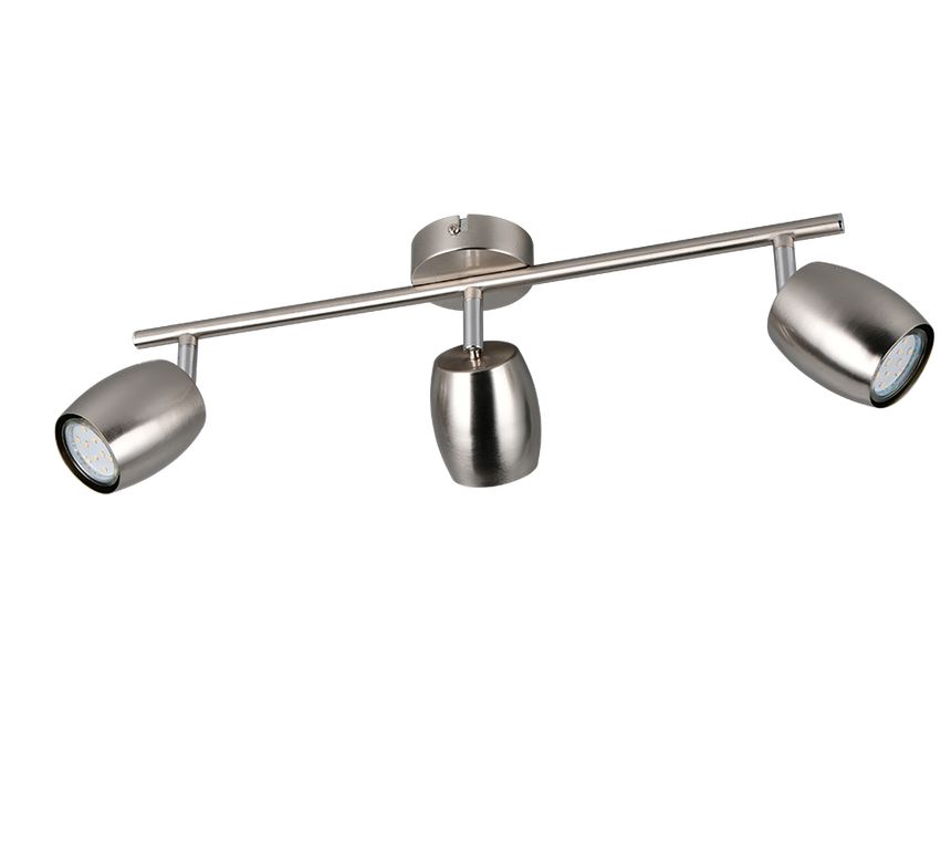 Foco Trio Nancy LED níquel mate 3000K Ø7cm R86263007