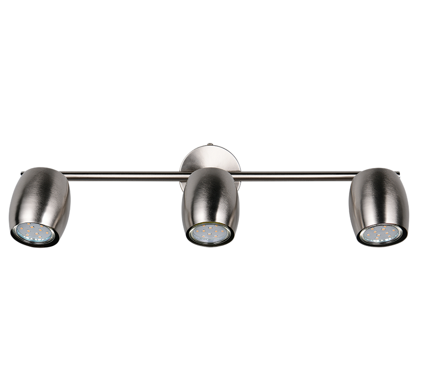 Foco Trio Nancy LED níquel mate 3000K Ø7cm R86263007