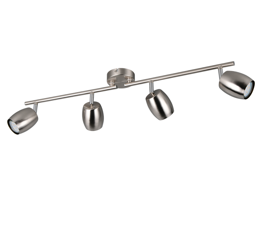 Foco Trio Nancy LED níquel mate 3000K Ø7cm R86264007
