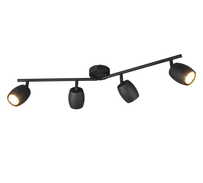 Foco Trio Nancy LED negro mate 3000K Ø7cm R86264032
