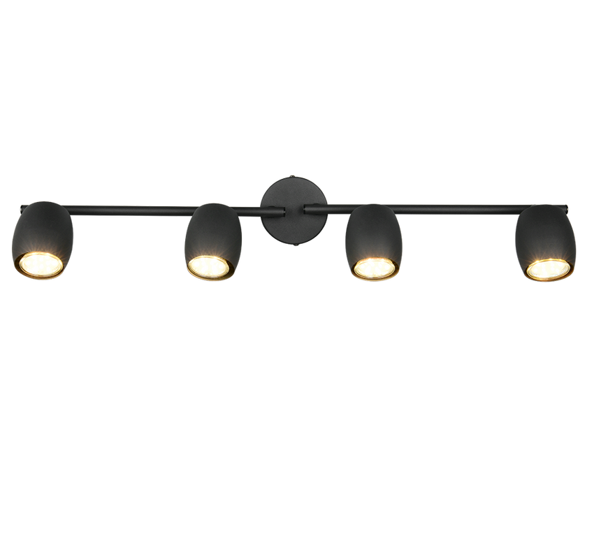 Foco Trio Nancy LED negro mate 3000K Ø7cm R86264032