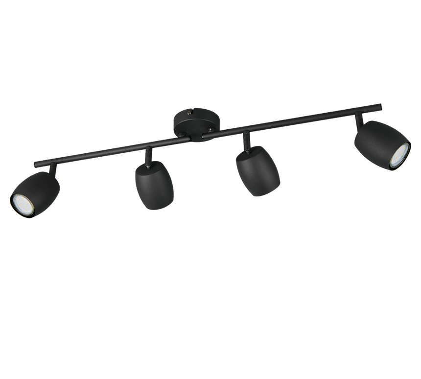 Foco Trio Nancy LED negro mate 3000K Ø7cm R86264032