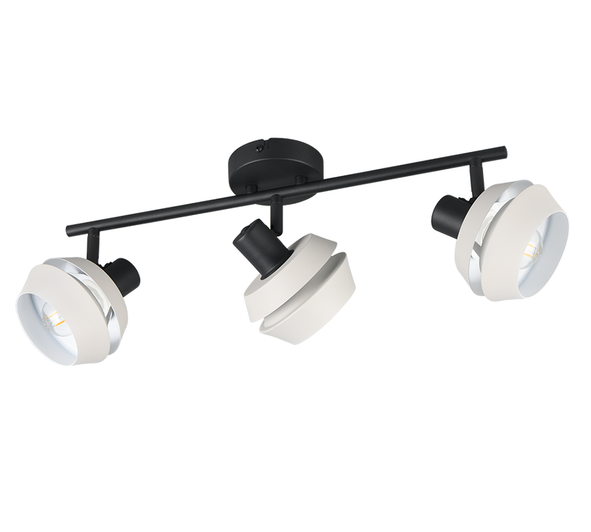 Foco Trio Isla LED gris cálido 2700K 54,8cm R86363076