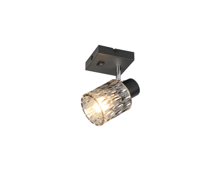 Foco Trio Jack LED negro mate 2700K Ø9cm R86421732