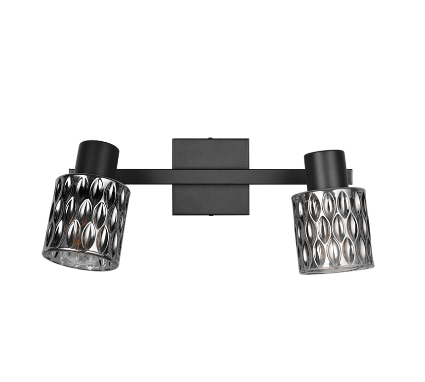 Foco Trio Jack LED negro mate 2700K 37cm R86422032