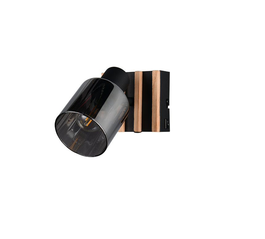 Foco Trio Travia LED negro mate 2700K 10cm R86531732