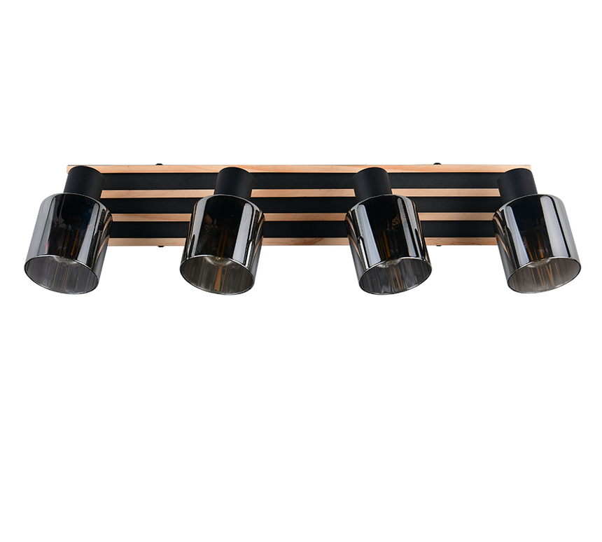 Foco Trio Travia LED negro mate 2700K 64,5cm R86534032