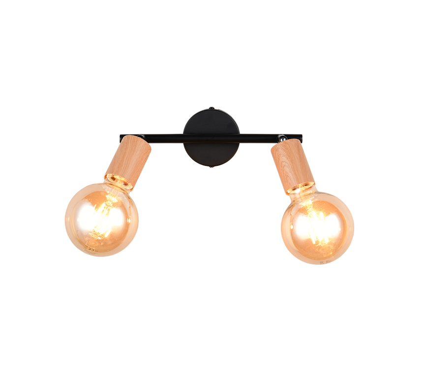 Foco Trio Lamego LED wood imitation 2700K 35cm R86682035