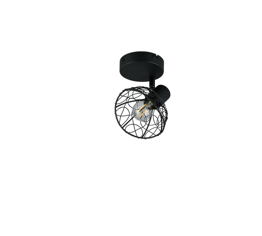 Foco Trio Yako LED negro mate 2700K 1,3cm R86701032