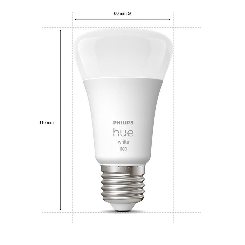 Philips Hue White Bombilla White E27 28,5W 1055lm (2 uds) 8719514289116 - vista alternativa