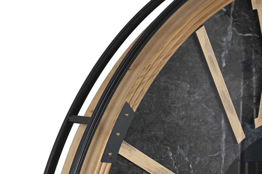 /ITE217853 MET/GLASS WALL CLOCK BLACK 127*