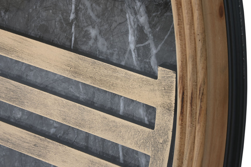 /ITE217853 MET/GLASS WALL CLOCK BLACK 127*