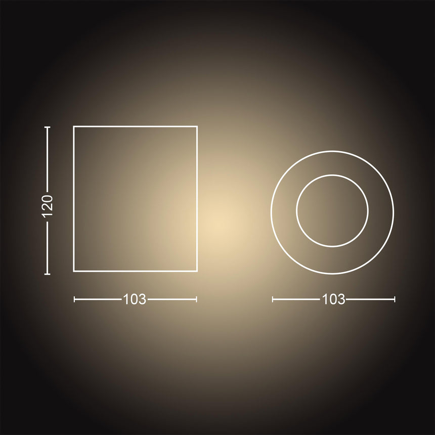 Philips Hue Foco Pillar blanco White Ambiance 4,2W 400lm 8720169320055