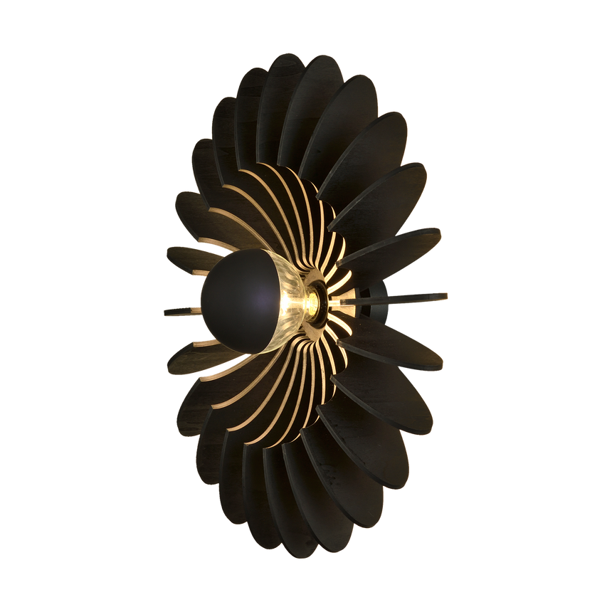 ACB Rosa del desierto Aplique LED Negro E27 15W A3912260N